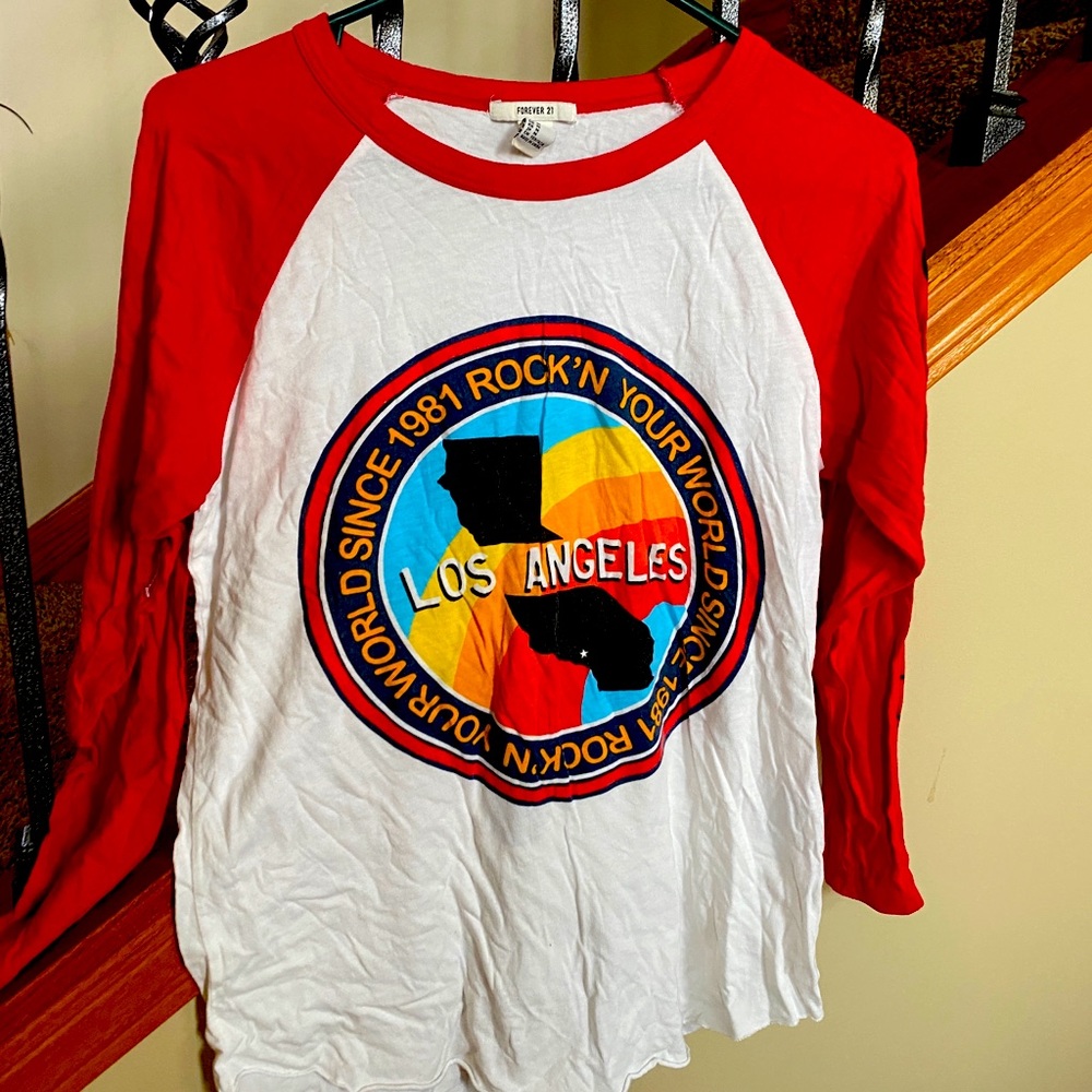 3/4 length retro tee